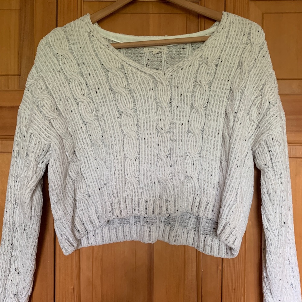 Pacsun L.A Hearts Cropped Knit Sweater